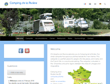 Tablet Screenshot of campingdelariviere.com